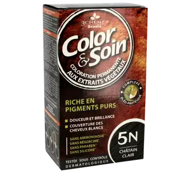 Acheter COLOR&SOIN Kit coloration permanente 5N châtain clair à CERNAY