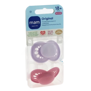 Mam Original Sucette Silicone +18mois Tendance B/2