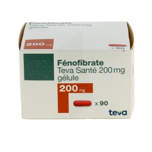 Fenofibrate Teva Sante 200 Mg, Gélule