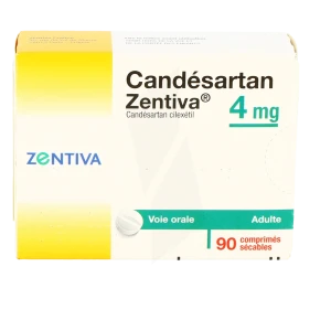 Candesartan Zentiva 4 Mg, Comprimé Sécable