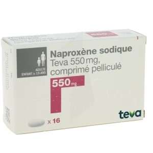 Naproxene Sodique Teva 550 Mg, Comprimé Pelliculé