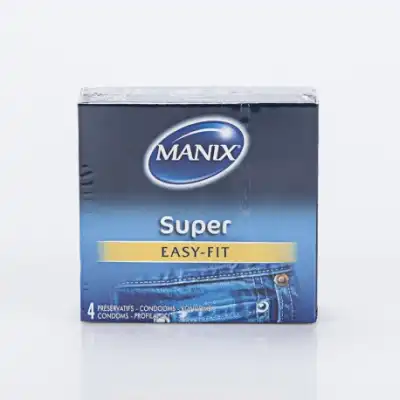 Manix Super Préservatif Avec Réservoir Lubrifiés B/4 (carton) à Paris
