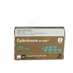 Eplerenone Arrow 25 Mg, Comprimé Pelliculé