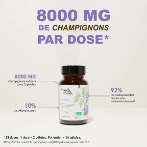 French Mush Le Chaga Bio Gélules Boîte De 56