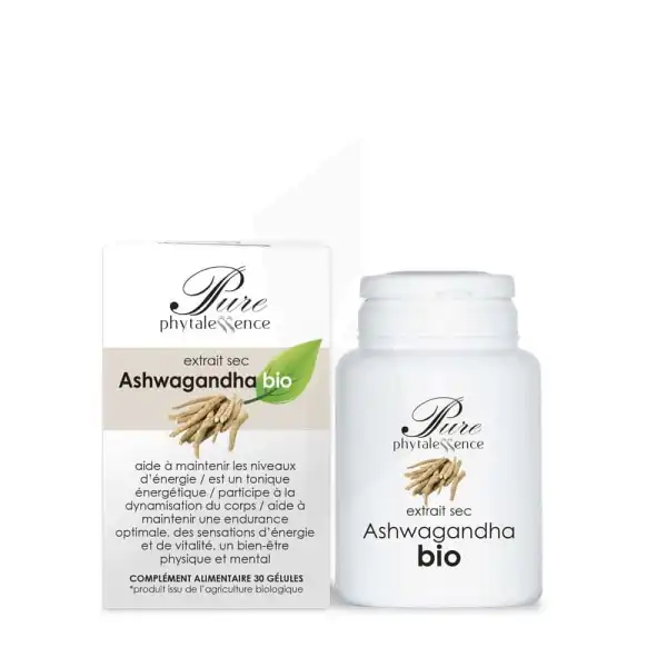 Phytalessence Pure Extrait Sec Ashwagandha Bio 30 Gélules