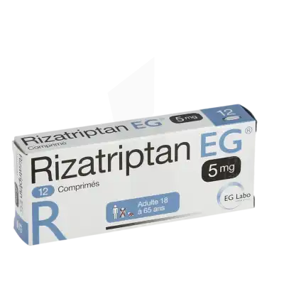 Rizatriptan Eg 5 Mg, Comprimé à Auterive