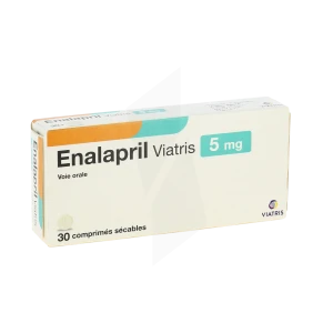 Enalapril Viatris 5 Mg, Comprimé Sécable