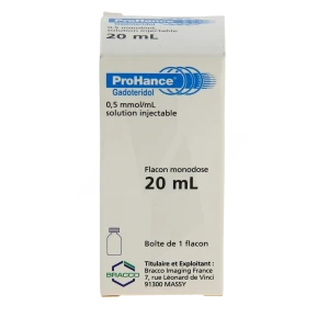 Prohance 0,5 Mmol/ml, Solution Injectable