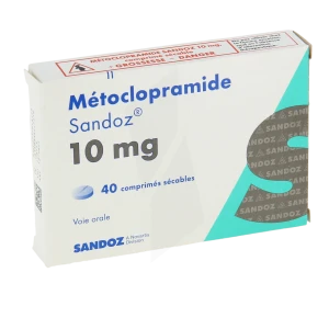 Metoclopramide Sandoz 10 Mg, Comprimé Sécable