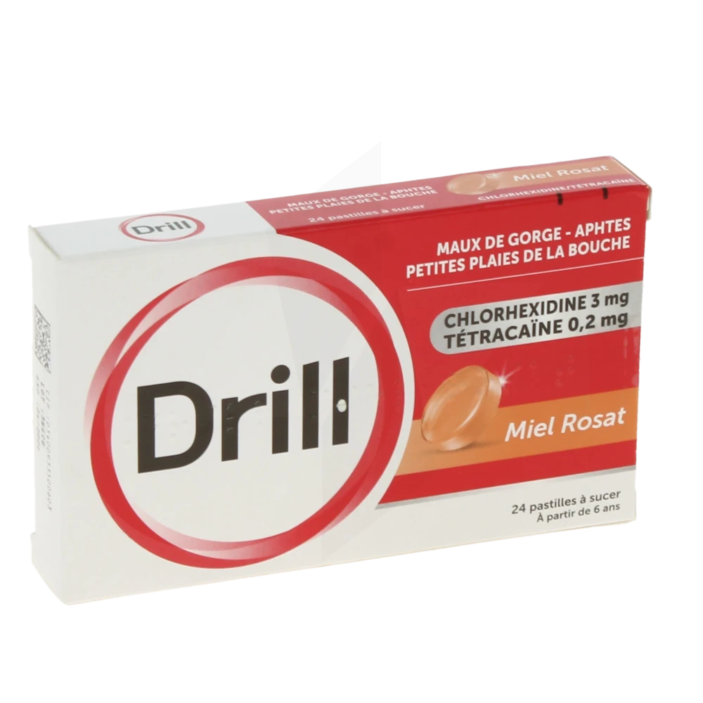 Drill Miel Rosat, Pastille à Sucer