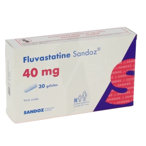 Fluvastatine Sandoz 40 Mg, Gélule