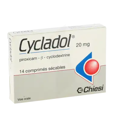 Cycladol 20 Mg, Comprimé Sécable à MERINCHAL