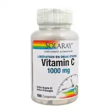 Solaray Vitamine C 1000 Mg 100 ComprimÉs à LIEUSAINT