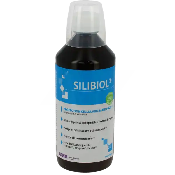 Silibiol Silicium Solution Buvable Protection Cellulaire Anti-âge Fl/500ml