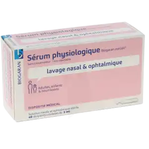 Biogaran Conseil Sérum Physiologique Solution 40 Unidoses/5ml à Montarnaud