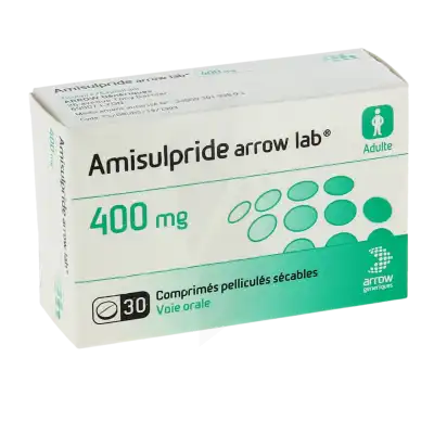 Amisulpride Arrow Lab 400 Mg, Comprimé Pelliculé Sécable à Casteljaloux