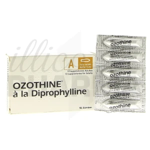 Ozothine A La Diprophylline Adultes, Suppositoire