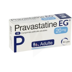 Pravastatine Eg 20 Mg, Comprimé Pelliculé Sécable