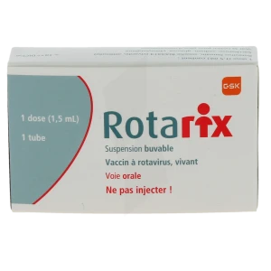 Rotarix, Suspension Buvable En Tube Souple. Vaccin à Rotavirus, Vivant