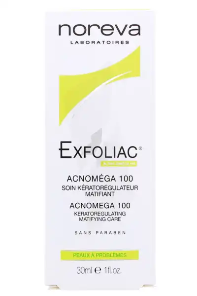 Noreva Exfoliac Acnomega 100 Crème Peaux à Imperfections T/30ml