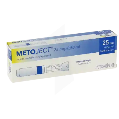 METOJECT 25 mg/0,50 ml, solution injectable en stylo prérempli