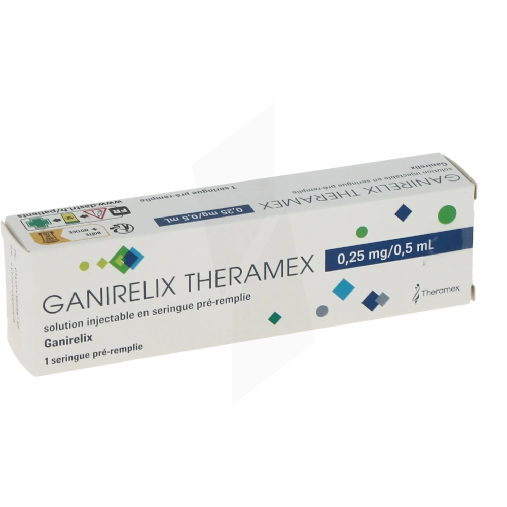 Ganirelix Theramex 0,25 Mg/0,5 Ml, Solution Injectable En Seringue Pré-remplie