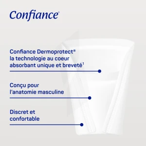 Confiance Men Protection Anatomique Absorption 2 Gouttes B/14