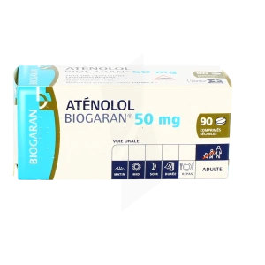 Atenolol Biogaran 50 Mg, Comprimé Sécable