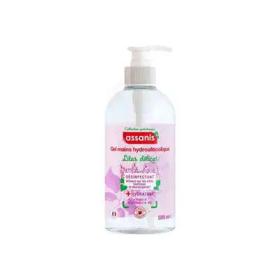 Assanis Gel Hydroalcoolique Lilas Délicat Fl Pompe/500ml à MONSWILLER