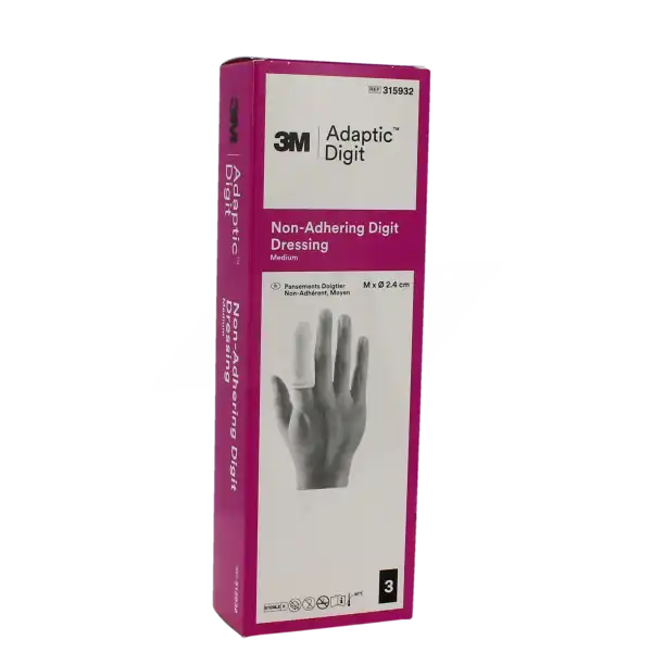 Adaptic Doigtier, Moyen, Diamètre 2,4 Cm , Bt 3