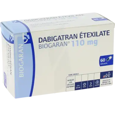 Dabigatran Etexilate Biogaran 110 Mg Gél Plq/60x1 à CANALS