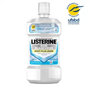 Listerine Soin Blancheur Bain De Bouche Goût Plus Léger Fl/500ml à Saint-Maximin