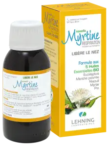 Lehning Myrtine Inhalante Solution D'inhalation Aux 5 Huiles Essentielles Bio 100ml à BOURG-SAINT-MAURICE