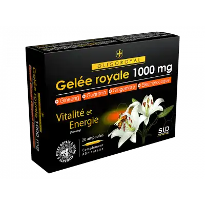 Sid Nutrition Oligoroyal Gelée Royale 1000 Mg 5g _ 20 Ampoules De 10ml à Savenay