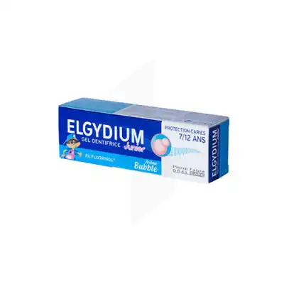Elgydium Junior Protection Caries Dentifrice Bubble 7-12ans 50ml à Nice
