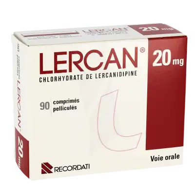 Lercan 20 Mg, Comprimé Pelliculé à Auterive