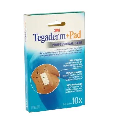 Tegaderm+pad Pansement Adhésif Stérile Avec Compresse Transparent 9x20cm B/5 à Paris