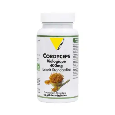 Vitall+ Cordyceps 400mg Bio Gélules Végétales B/60 à LA-RIVIERE-DE-CORPS