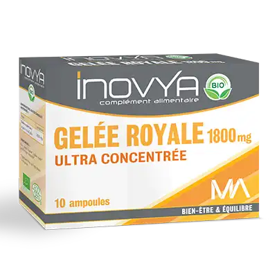 Ma Inovya Gelée Royale 1800mg Bio 10 Ampoules/10ml à Aucamville