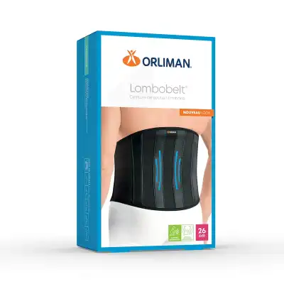 Orliman Lombobelt Ceinture Lombaire Rappel Postural Hauteur 26cm Taille 1 à Drocourt