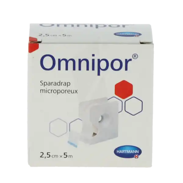 Omnipor® Sparadrap Microporeux 2,5 Cm X 5 Mètres - Dévidoir