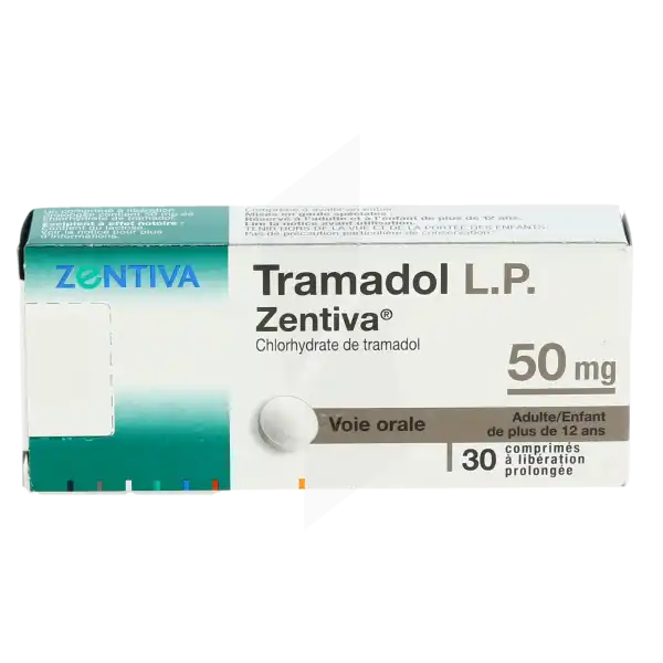 Tramadol Zentiva Lp 50 Mg, Comprimé à Libération Prolongée