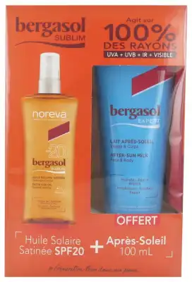 Noreva Bergasol Sublim Spf20 Huile Satinée Spray/125ml + Après Soleil à Mérignac