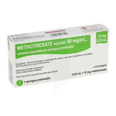 Methotrexate Accord 50 Mg/ml, Solution Injectable En Seringue Préremplie à Saint Leu La Forêt