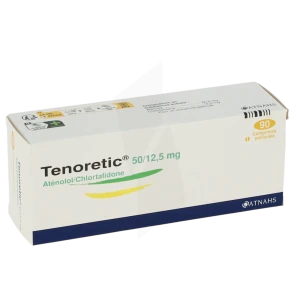 Tenoretic 50 Mg/12,5 Mg, Comprimé Pelliculé