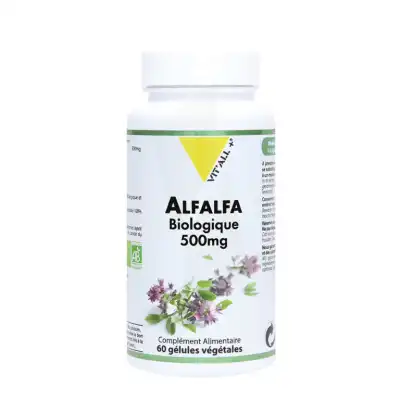 Vitall+ Alfafa 500mg Bio Gélules végétales B/60