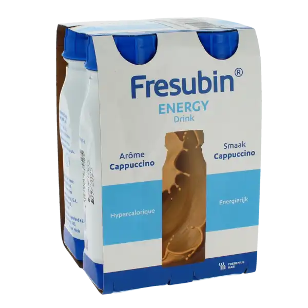 Fresubin Energy Drink Nutriment Hypercalorique Cappuccino 4bouteilles/200ml