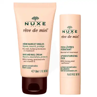 Rêve De Miel Crème Mains Et Ongles + Stick Lèvres Hydratant à ROMORANTIN-LANTHENAY