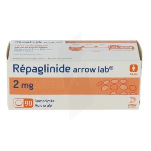 Repaglinide Arrow Lab 2 Mg, Comprimé