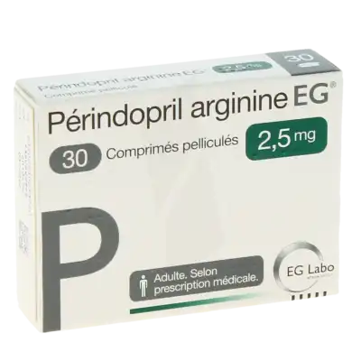 Perindopril Arginine Eg 2,5 Mg, Comprimé Pelliculé à Abbeville